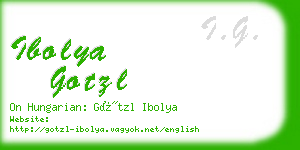 ibolya gotzl business card